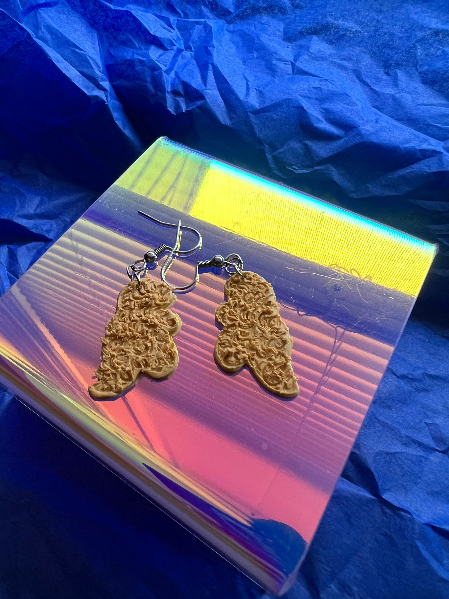 Small Dino Nugget Earrings